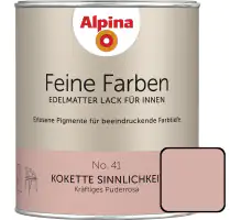 Alpina Feine Farben Lack No. 41 Kokette Sinnlichkeit  puderrosa edelmatt 750 ml