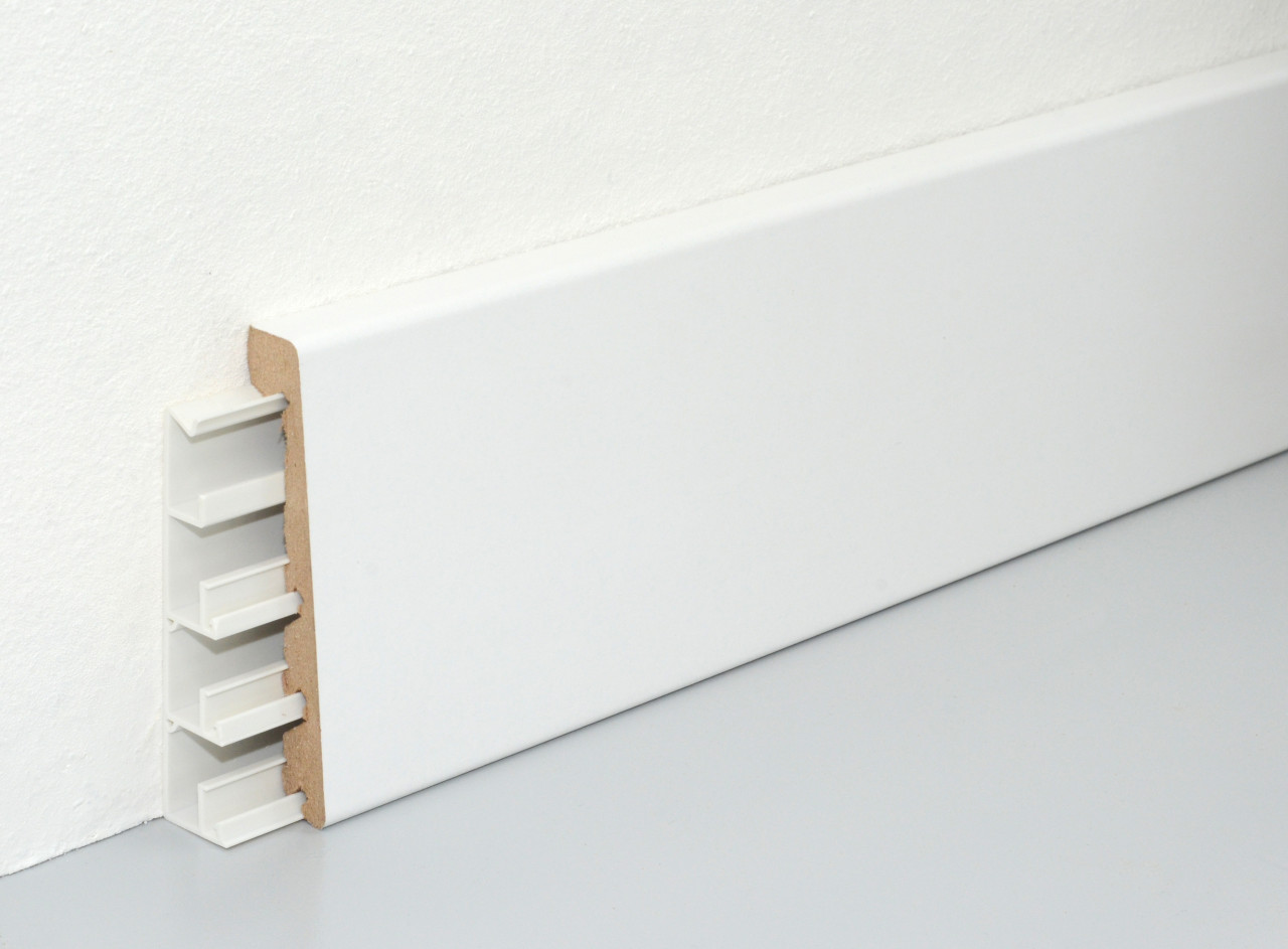 FN Neuhofer Neuhofer Fußleiste 240 cm x 92 x 24 mm weiß GLO780305206