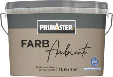 Primaster Farbambiente Wandfarbe matt nougat 1 L