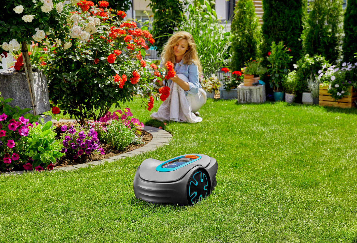 Gardena Mähroboter SILENO minimo 420, 18 Volt LiIon / 2,0 Ah kaufen Globus Baumarkt