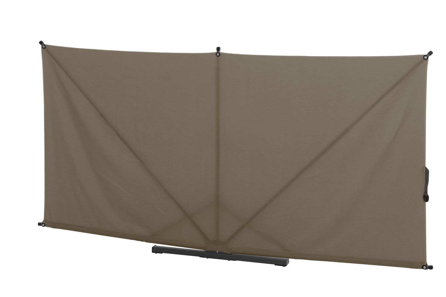 Siena Garden Sichtschutz Ben 150x280 cm taupe Gestell aus Stahl