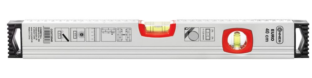 Wasserwaage 40 cm Aluminium Gefälleanzahl 2%