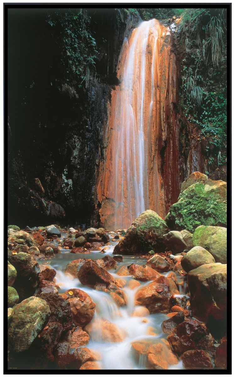 papermoon Infrarotheizkörper EcoHeat 60x120 cm 1000 Watt, Wasserfall Stein