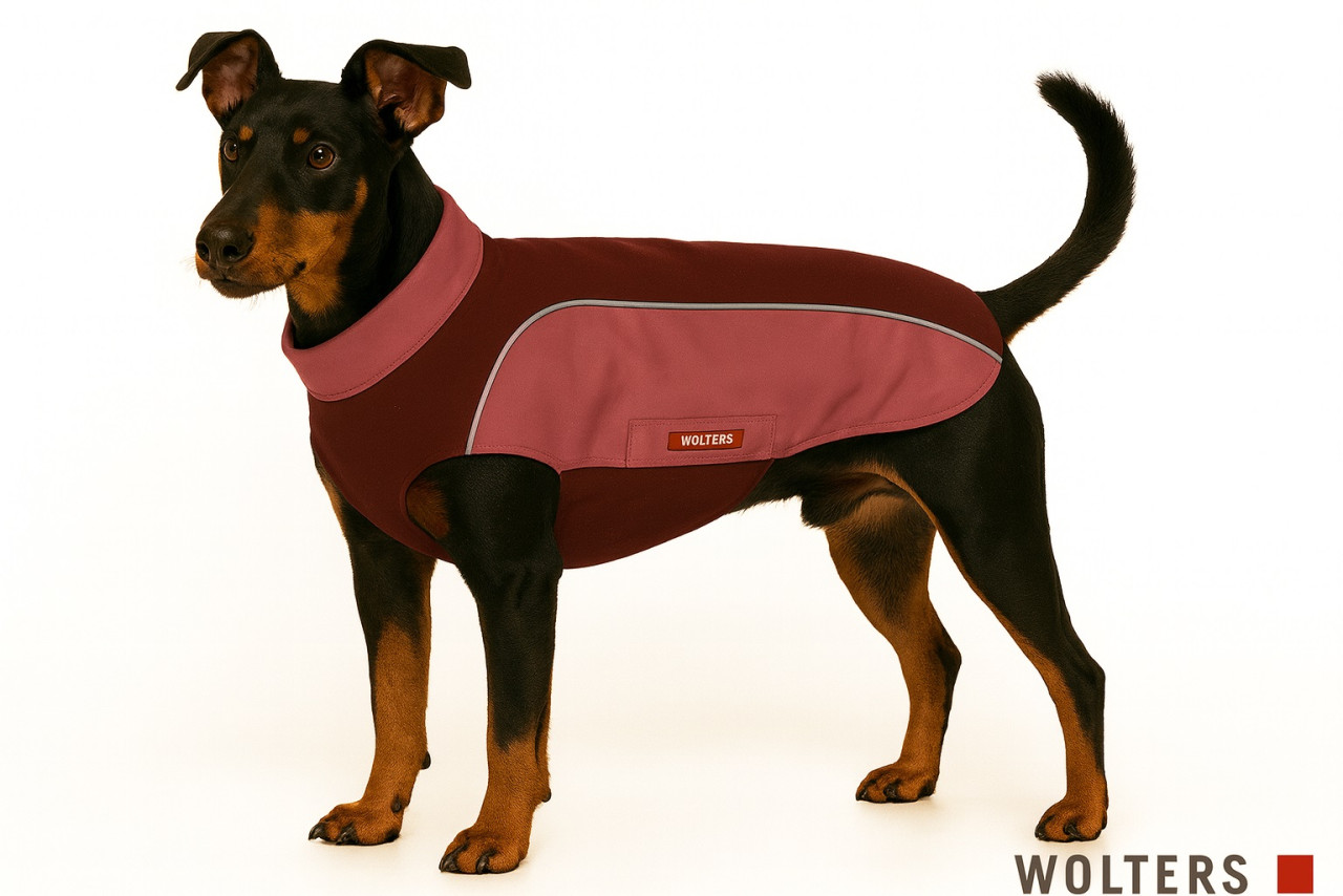 Wolters Hundebekleidung Regenjacke Easy Rain dunkelrot/himbeere