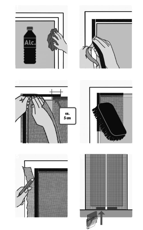 Fliegenschutz Türvorhang Mit Magnet - Insektenschutz Für Türen 96x196cm