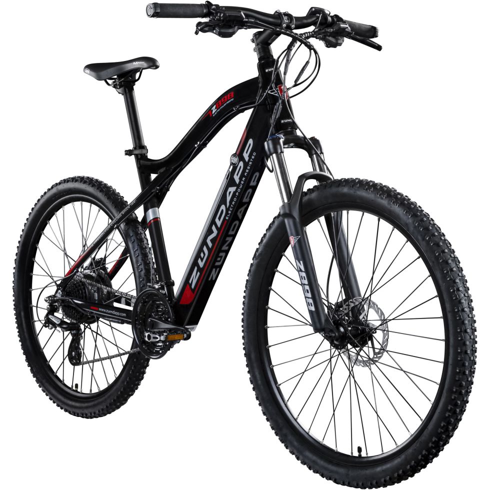 Zündapp EBike MTB Z898 27,5 Zoll RH 48cm 24Gang, 504 Wh schwarz rot kaufen Globus Baumarkt