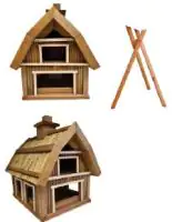 Vogelfutterhaus Villa Pia mit Ständer LxBxH: 36 x 46 x 42/85 cm