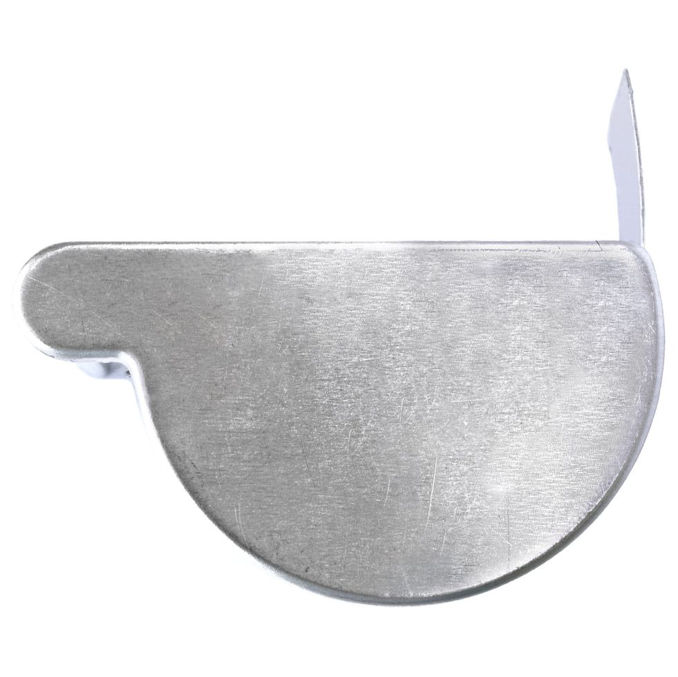 Sarei Endstück Alu Halbrund, NW 80, Rechts