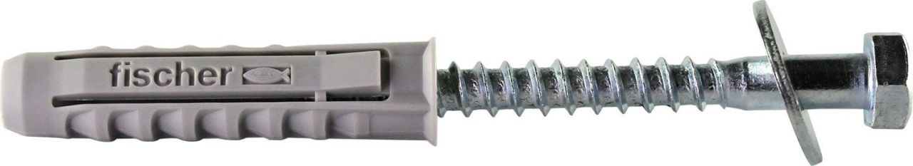 Schwaiger Montage-Set Schrauben-Dübel SSET812 531 silber, mit Fischer Dübeln, 4 Stück