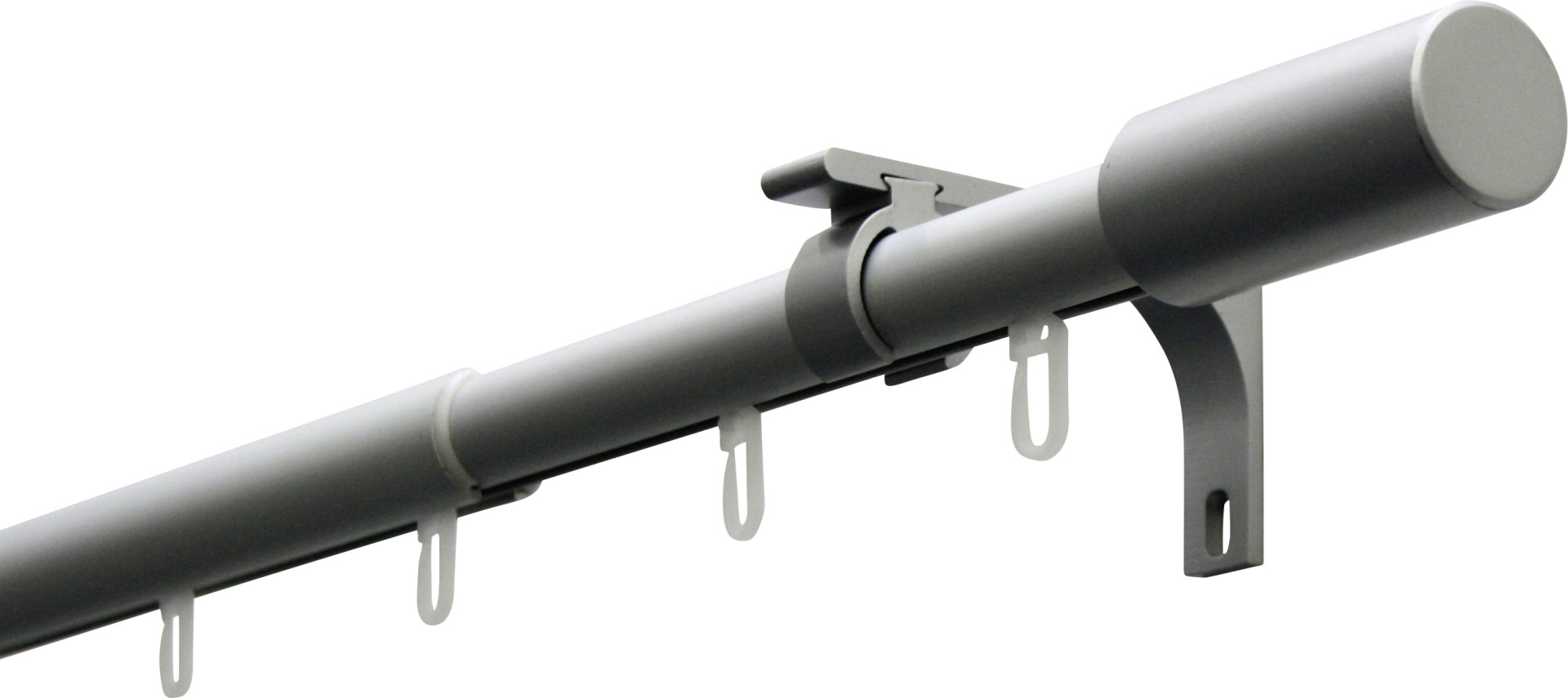 Gardinia Gardinenstangen-Set Paros Ø 19-22 mm silber 100-190 cm