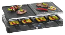 Clatronic 2 in 1 Raclette-Grill RG 3518 Grillfläche: ca. 46 x 23 cm