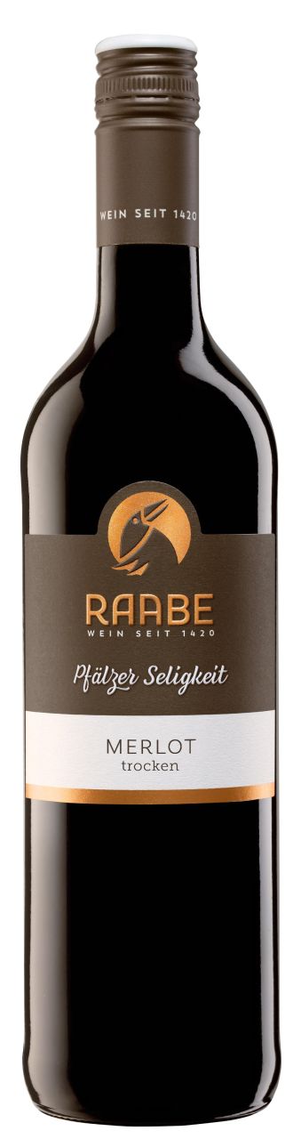 Raabe Rotwein Pfälzer Seligkeit Merlot trocken Deutschland 1 x 0,75 L GLO642021279