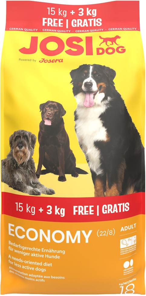 Josera JosiDog Hundetrockenfutter Adult 15 + 3 kg Economy