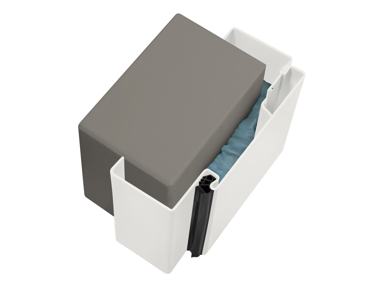 Hörmann Mauerwerkzarge Ständerwerkzarge 87,5 x 212,5 cm Links weiß