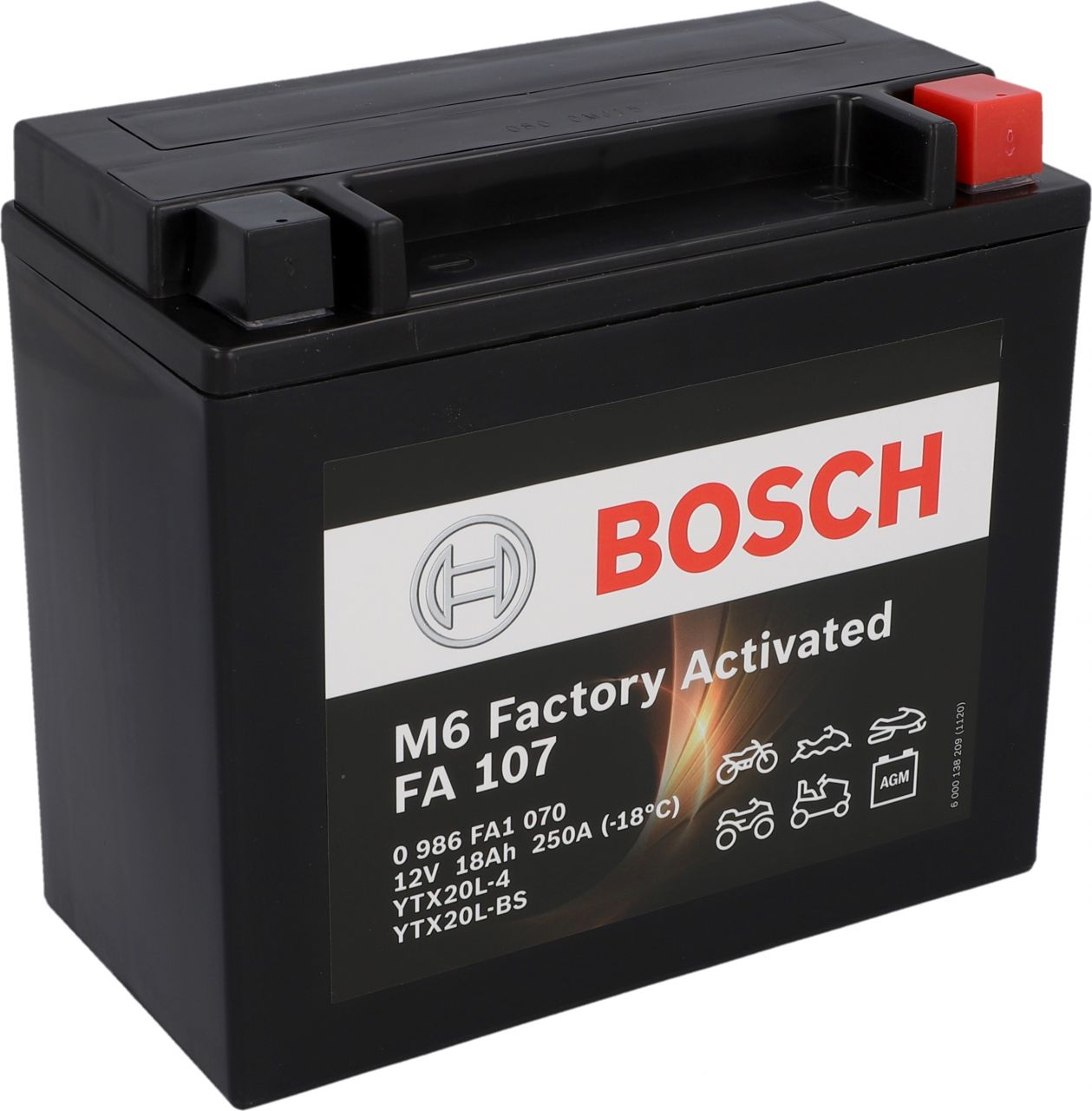 Bosch Automotive Bosch Gel Motorradbatterie 18Ah 250A GLO680456078