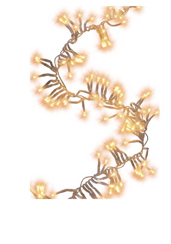 TrendLine LEDLichterkette Cluster Außen 4,5 m warmweißtransparent mit
