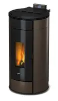 FreePoint Pelletofen Globe Stahl 10,5 kW schwarz-braun