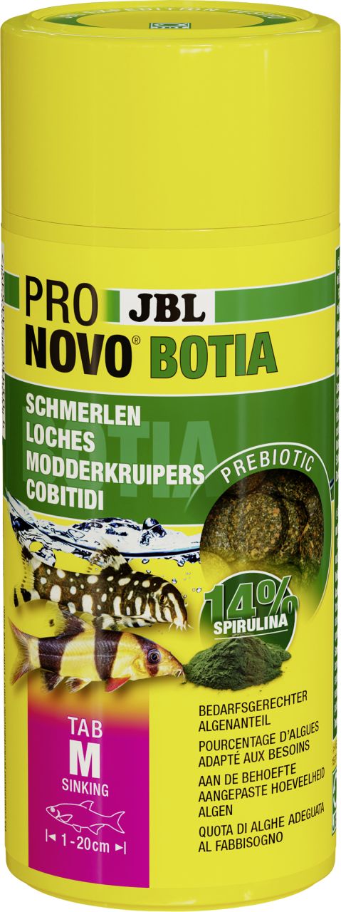 JBL Aquaristik JBL Fischfutter Pronovo Botia Tab M Fischfuttertabletten 250 ml GLO629501231