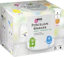 KREUL Porcelain Marker medium Junior Set Color your cup