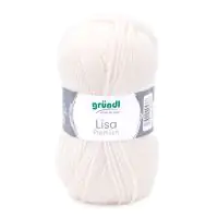 Gründl Wolle Lisa Premium uni 50 g creme