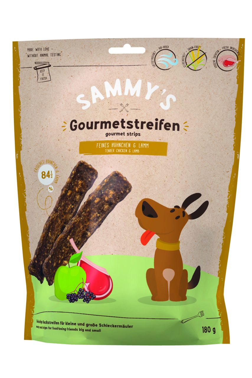 Sammys Snacks Sammys Streifen Lamm 180 g GLO629307508
