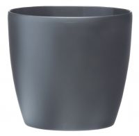 pflanztopf grau groß XXL Pflanzkübel aus Fiberstone – Middle High in Grau main image 0