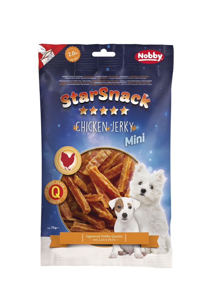 Nobby StarSnack MINI Chicken Jerky 70 g GLO629305168