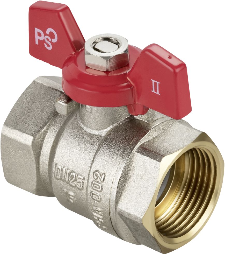 Kugelhahn Mit Flügelgriff Für Kupferrohr 15mm - Messing, PN16, Für Heizung & Sanitär