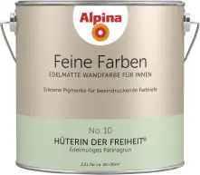 Alpina Feine Farben Wandfarbe No. 10 Hüterin der Freiheit - edelmütiges patinagrün 2,5 L