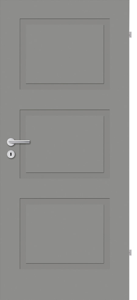 Borne Türblatt Lusso 03 Lack edelgrau Röhrenspan