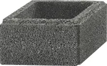 Kann Pfeilerstein Garten 37,5 x 37,5 x 20 cm anthrazit