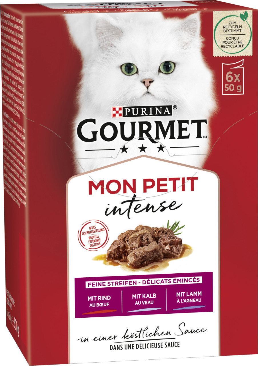Purina Gourmet Mon Petit mit Rind Kalb und Lamm 6x 50g Gourmet Mon Petit GLO629203363