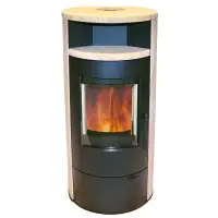 TrendLine Dauerbrandofen Vento Sandstein 7 kW mit Sichtfenster