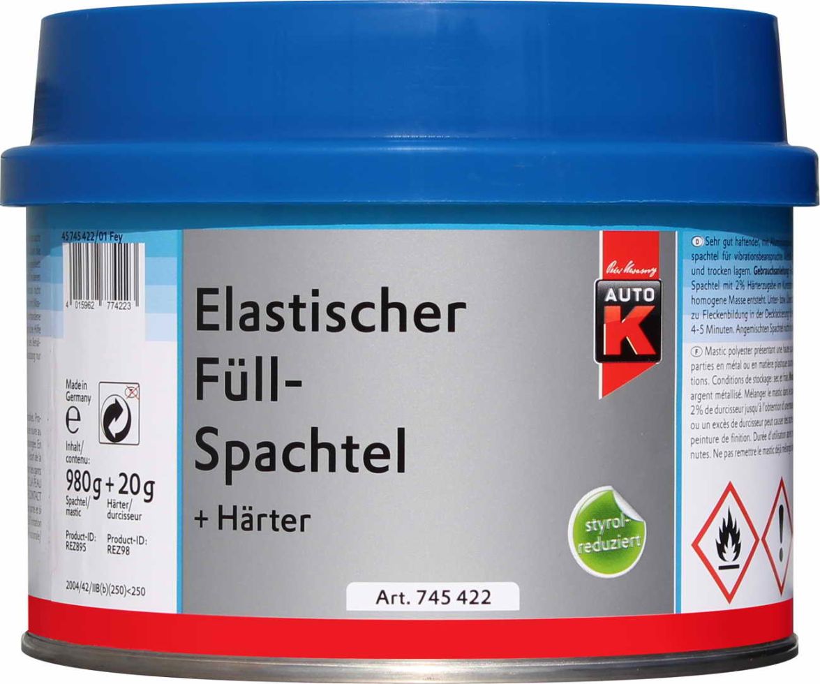 Auto-K Elastischer Füllspachtel + Härter 1000g
