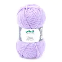 Gründl Wolle Lisa Premium uni 50 g flieder