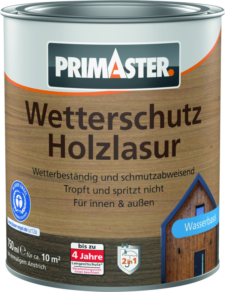 Primaster Wetterschutz-Holzlasur 750 ml grau