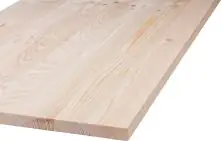 Leimholzplatte Nadelholz geschliffen Kanten gefast 200 x 30 cm 18 mm