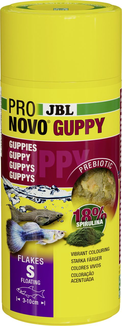 JBL Aquaristik JBL Pronovo Guppy Flakes S 250ml Fischfutter GLO689506379