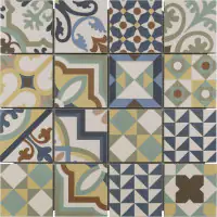 Mosaikfliese Harmony 32 x 32 cm multicolor Steinmaß: ca. 7,7 x 7,7 cm