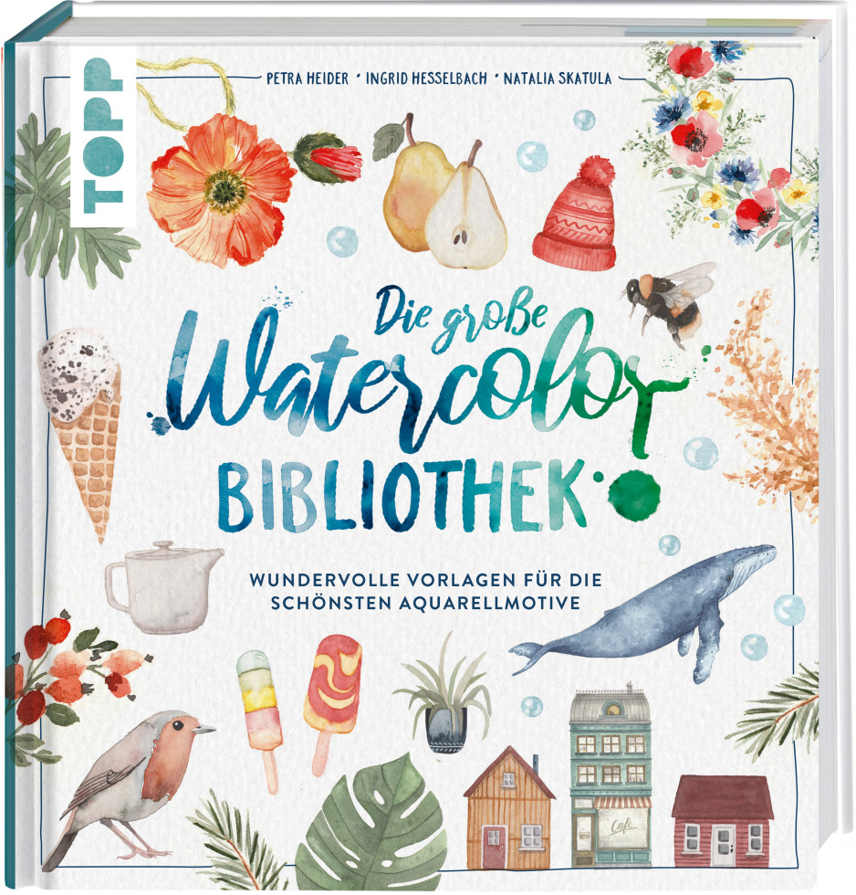 Malbuch Die große Watercolor Bibliothek