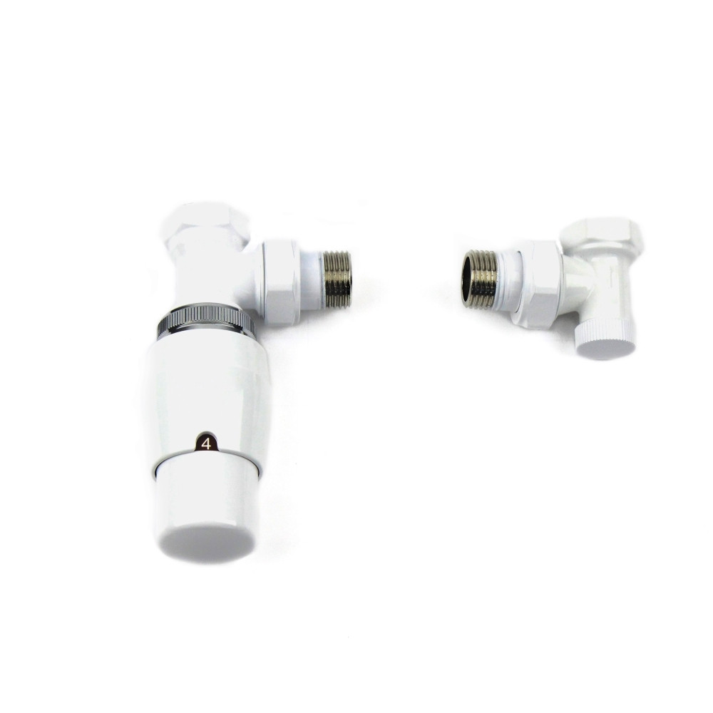 Ximax Heizkörperthermostat-Set Elegant Durchgangs-Ausführung 15 mm weiß