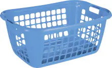 Sunware Wäschekorb Basic 79L blau 65 x 45 x 27 cm