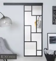 Schiebetür Design 93 x 212,8 cm DIN Links/Rechts