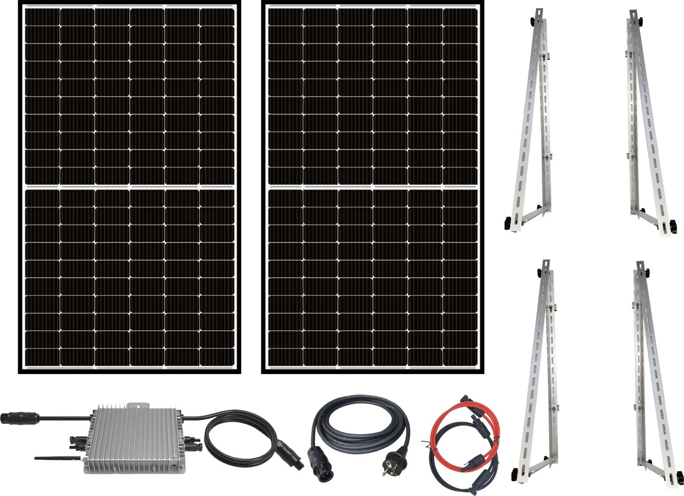 Sunlit Solar Balkonkraftwerk 600 Watt Aufständerung, Wifi, Wechselrichter kaufen Globus Baumarkt