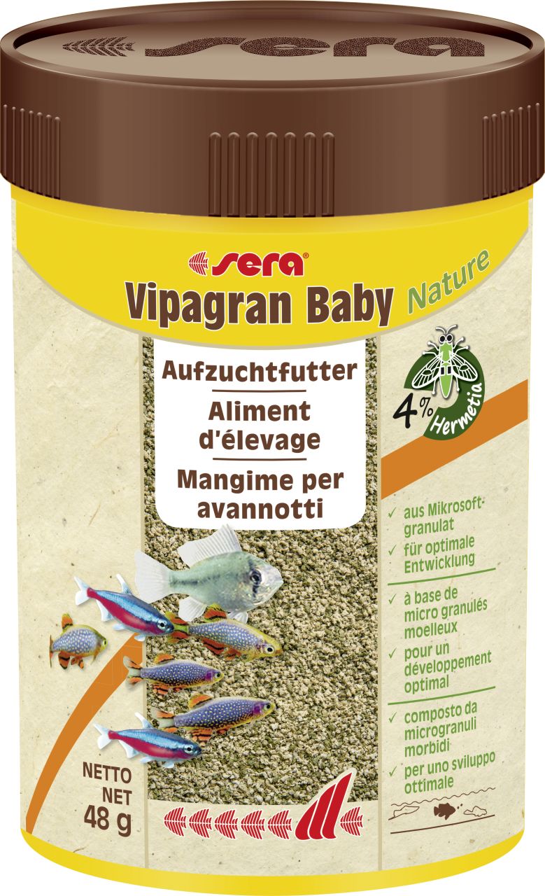 Sera Fischfutter Vipagran Baby 100 ml GLO629500200