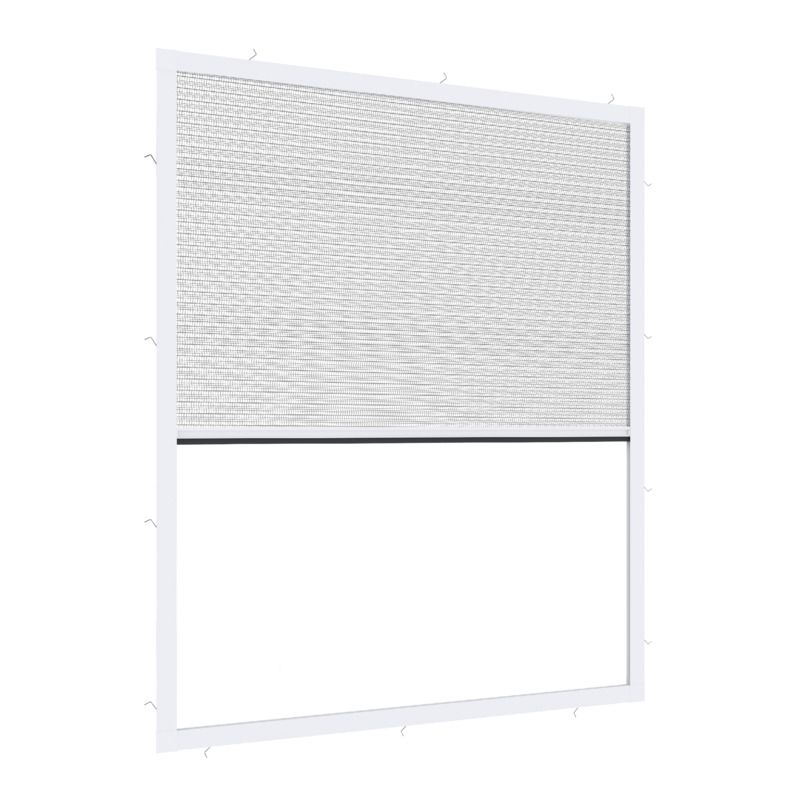 Primaster Fliegenschutz-Plissee 130 x 150 cm weiß/weiß kürzbar