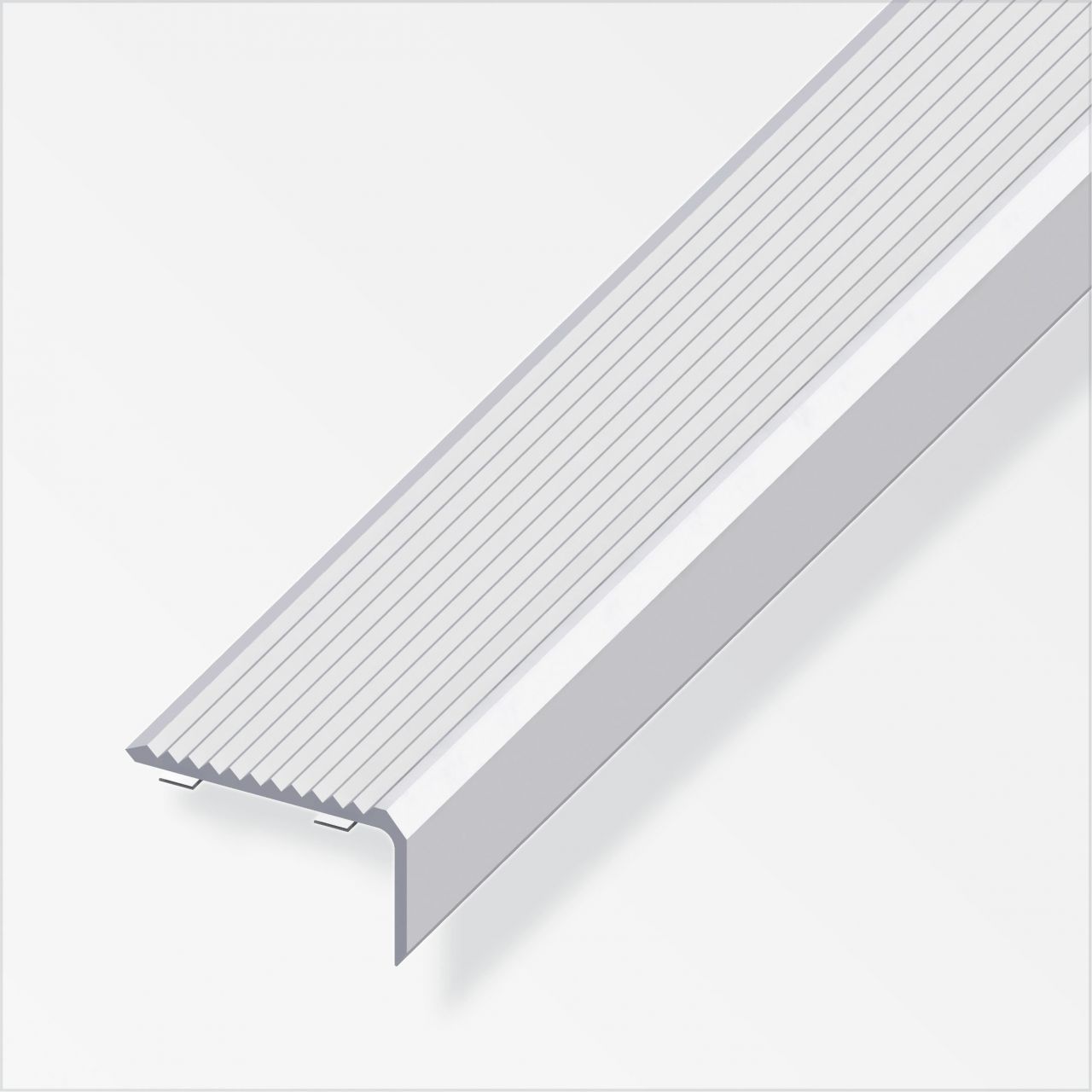 alfer Treppenprofil 1 m, 41 x 23 mm Aluminium eloxiert silber GLO763243040