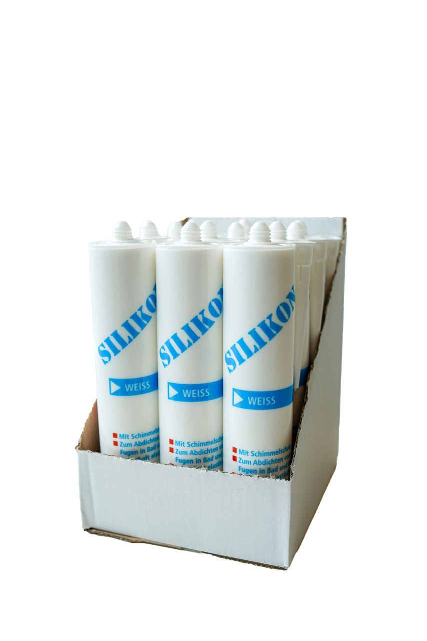 Silikon weiß 280 ml 12 St. Kartonabnahme