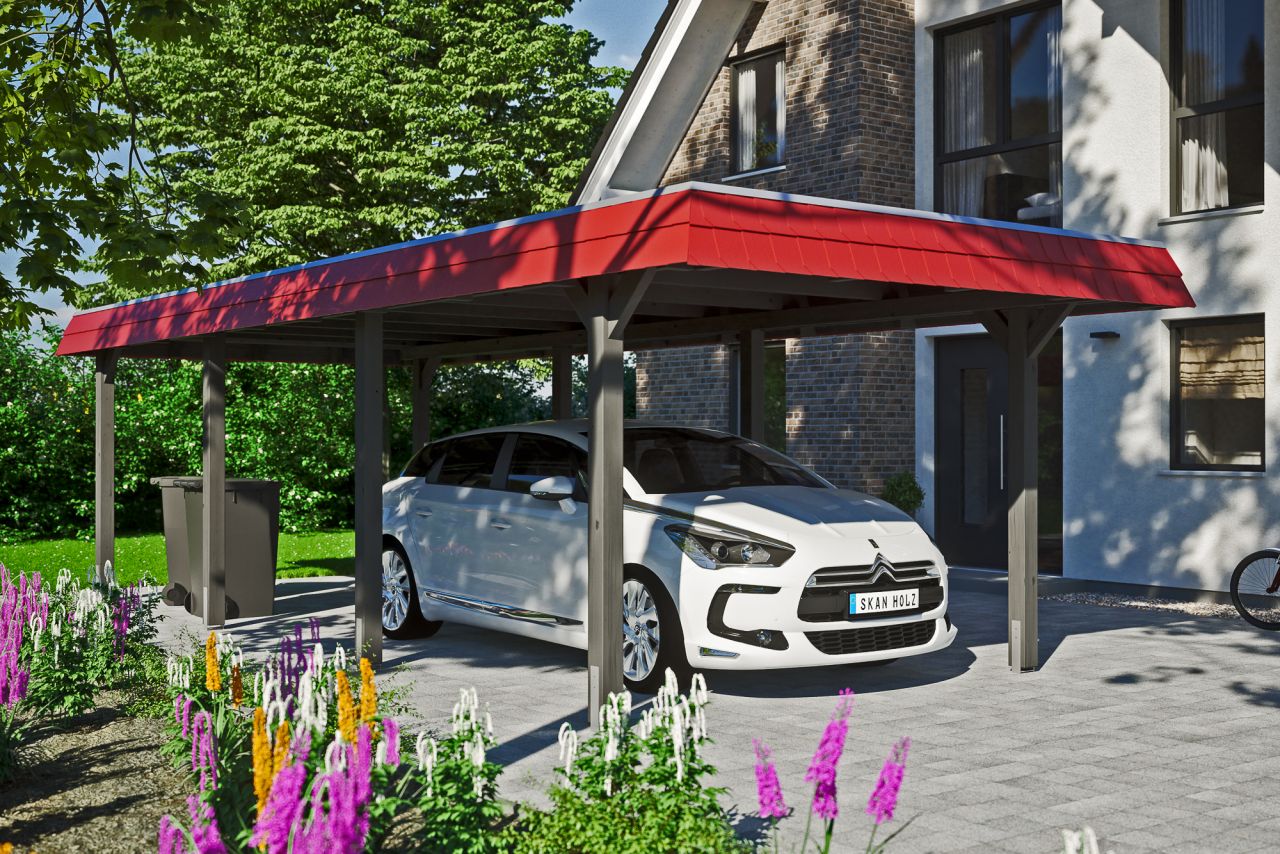 SkanHolz SKAN HOLZ Carport Wendland 362 x 870 cm mit Aluminiumdach GLO784205774