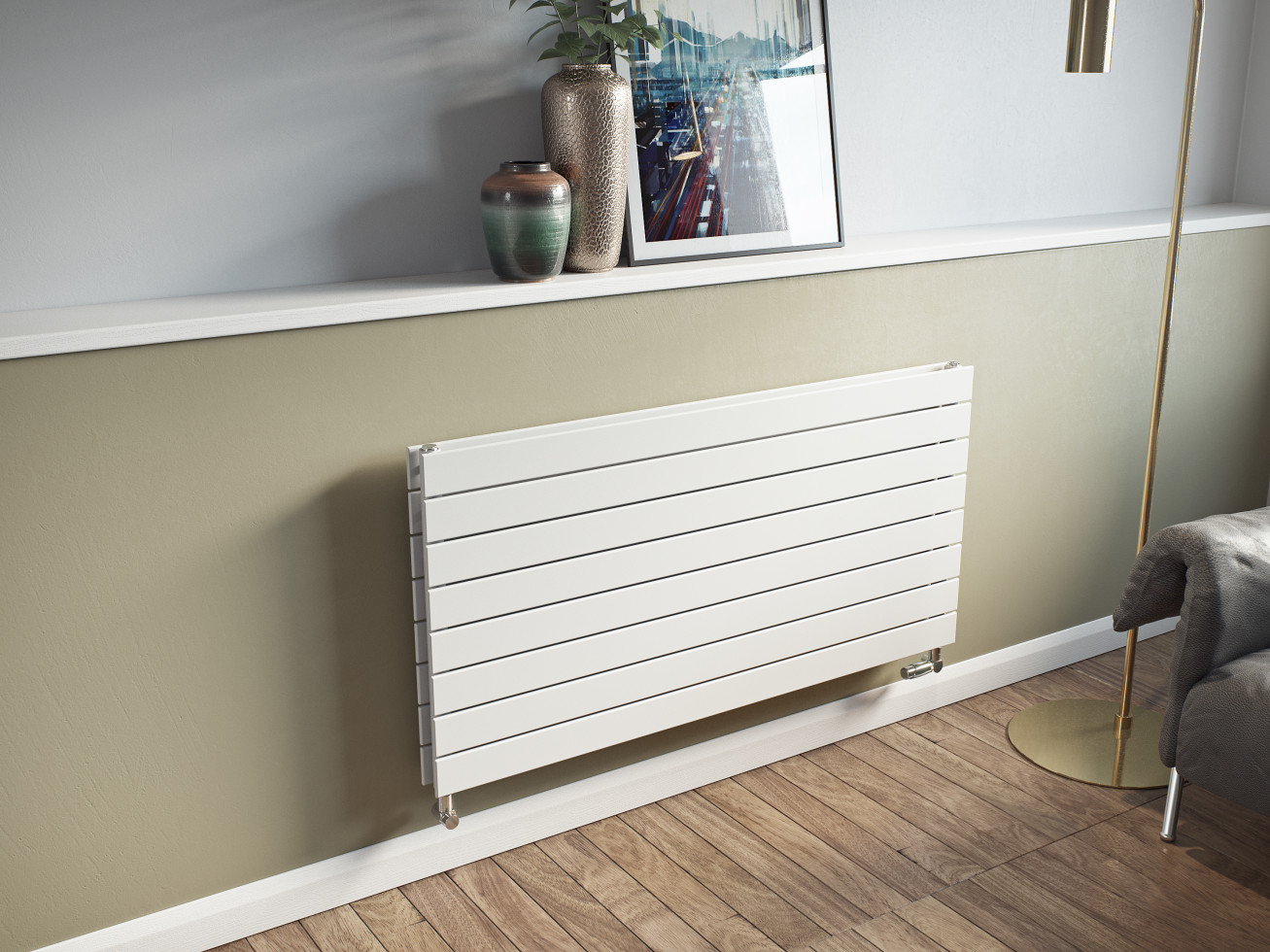 Ximax Heizkörper P1 Duplex horizontal 52 x 120 cm 1038 Watt weiß